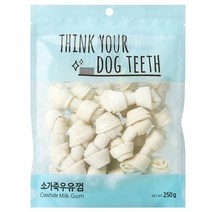 ThinkYourDogTeeth 소가죽 반려견 우유껌 18p, 우유, 1개
