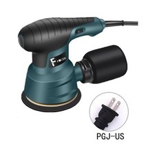 전동 밸트 샌더기 300W 무작위 샌더 5 인치 125mm 샌딩 전기 6 속도 조절 목재 가공 자동차 연마 기계 먼지 상자 포함, F1US
