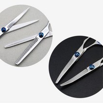 반려동물 기본 숱 커브 미용 가위 1개/ 펫샵 애견학원 커트 강아지, 숱가위