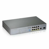 Zyxel Nebula 5포트 기가비트 스마트 관리 PoE+ (2 PoE++ 포트) 스위치 60와트 예산 및 클라우드 기능이 있는 SFP 1개 장거리 PoE [GS1350-6HP], Unmanaged l 10-port l 130W PoE