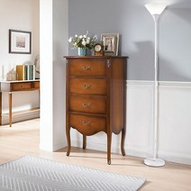 라베트 엔틱 마호가니원목 4단 서랍장