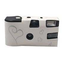다회용필름카메라 레트로 35mm 웨딩 신부 카메라 웨딩 장식 사진 일회용 토이카메라, 하얀