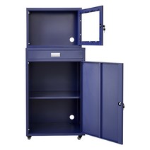 산업용 컴퓨터 캐비닛 공장 작업장 PC 보관 수납 CNC, 파란색 160x70x60cm