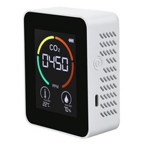 실내 공기질 측정기 농도 휴대용 산소 습도 공기 이산화탄소 미세먼지 다기능 감지기 디지털 품질 모니터 농업 생산 온실 빠른 측정 미터 102, 협력사, 하얀색