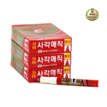 라이브잇 자바펜 파워 오일 사각 유성 매직, 빨강, 180개