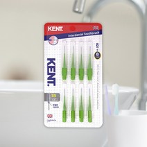 켄트 치간칫솔 8개입 1팩 0.8mm 그린