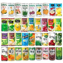 과즙음료 과일주스 캔음료수 작은캔 미니캔 업소용 도매용 프레주 웅진 썬키스트 참맑은 175ml 180ml 30캔 중 택1, 36) 동원 알로에 175ml 30캔