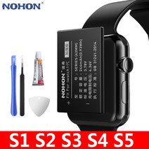 NOHON Apple Watch 배터리 애플 워치 1 2 3 4 5 시리즈 42mm 자가수리 배터리 iWatch S1 S2 S3 GPS LTE S4 S5 38mm 40mm 배터리, S3 GPS 42mm