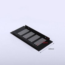 50/80mm 와이드 벤트 천공 시트 알루미늄 합금 에어 웹 플레이트 환기 그릴, Width 100MM, length 400MM