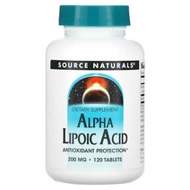 Source Naturals 소스 내추럴스 소스내추럴스 알파리포산 200mg 120정 143957, 100mg -선택하신 용량이 사진보다 우선합니다.