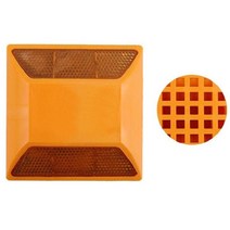 도로표지병 지중등 표지병 경고등 스마트 경계등 반사형, 일반 플라스틱 도로 옐로우 화이트