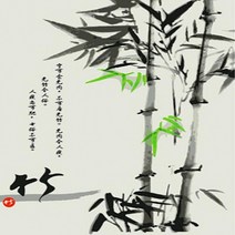 피포페인팅 A39사군자 죽 DIY명화그리기 셀프페인팅, 단품