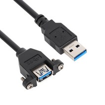 NETmate 넷메이트 NMC-UF303SB USB3.0 연장 AM-AF 판넬형 케이블 0.3m 블랙 케이블-연장케이블, 선택없음, 선택없음