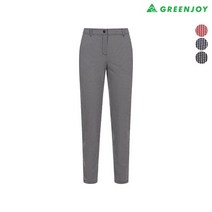 그린조이 여성 써커 체크 스키니 팬츠