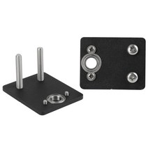 Ender-3 3D 프린터 부품용 이중 Z축 Z-로드 베어링 홀더 상단, 120x120x80mm, 블랙, 알루미늄