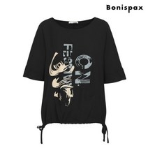 [보니스팍스(여성의류)] [보니스팍스]프린트 밑단 스트링 블라우스-MR82BL256