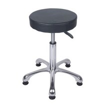 실험실 병원 의자 연구실 학교 리프트 스테인리스 클린룸 회전 먼지 정전기 방지, 매트리스가죽블랙, 1개