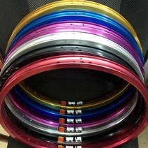 자전거 림 MTB 로드 픽시 휠셋 휠 바퀴 부품 20 인치 휠 36 홀 더블 레이어 고정 기어 스트리트 바이크 다채로운, 금