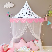 해외 북유럽 어린이 텐트걸 아기 놀이방 독서 코너 반달반 텐트 독서-175697, 옵션04