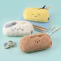 [버터샵] 몽실몽실 밀크캣 낮잠 베개 필통, 단품