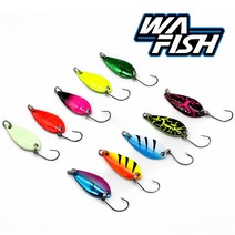 청룡조구 힛트 송어스푼 2.5g 3.5g 메탈 축광 스푼, 05.펄그린-2.5g(1ea)