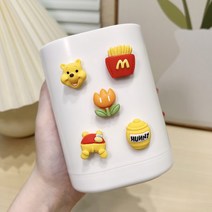 미디데스크 다용도테이블위 면봉케이스 수납통 뚜껑포함 이쑤시개 케이스 수납 2in1가정용 부품 수납케이스, T01-시로코비니 두미 꿀단지 귤