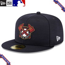 [미국정품] 887492 스냅백 캡모자 MLB [애틀랜타 브레이브스] 뉴에라 2023 Clubhouse 59FIFTY Fitted Hat - Navy