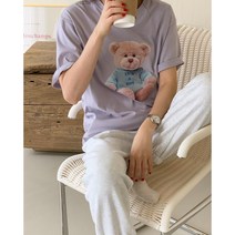 곰돌이 티셔츠 (성인용 유아용 커플) 엄마와아기 커플티 가족티 패밀리룩