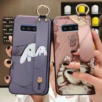 갤럭시 노트20 S20 울트라 ULTRA 노트10 S10 S9 S8 플러스 S10E 노트9 노트8 귀여운 캐릭터 핑거 스트랩 핸드폰 케이스