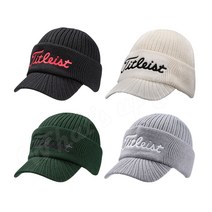 타이틀리스트 남성 동계 겨울 골프 모자 이어워머 캡 윈터햇 TH21MWTEWK, FREE SIZE, TH21MWTEWK 남성 윈터햇 블랙