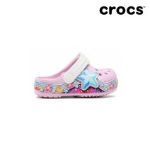 [크록스(CROCS)] [크록스] 키즈 펀랩 스타 밴드 클로그 207075-6GD