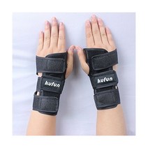 스케이트 보드 보호 장비 세트 무릎 팔꿈치 패드 롱 보드 성인 자전거 인라인 롤러 야외 스포츠, 2pcshand guard black_S(15-30kg