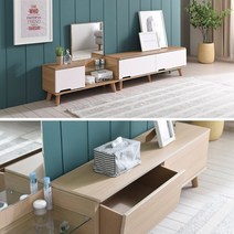 1200 넓은 거실 화장대세트 널직한 거울달린 서랍, 화이트