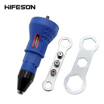 리벳건 전기 리벳 너트 건 리벳팅 도구 무선 드릴 어댑터 인서트 2.4mm-4.8mm