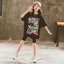 BOOMBOOM 여아 아동 유아 어린이 초등 키즈 쥬니어 여름 반팔티 롱티 반팔티셔츠 라운드넥 오바사이즈 면티 120 130 140 150 160 170