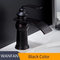 싱크대 주방 시공 셀프 설치 코브라 거위목 수전 헤드 수도 꼭지 교체 골드 분지의 수도꼭지 적인 의 욕실 수도꼭지가 장착 된 폭포 싱글 홀 믹서는 냉온수 크레인 9273, Black_CHINA