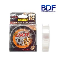 청룡조구 엑셀 50M 카본라인 목줄 바다 낚시 일본수입사 루어용품 플로팅, 3