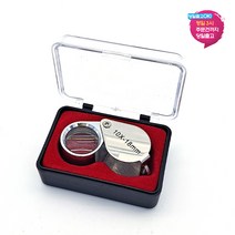 휴대용 루페 10x 18mm 확대경 돋보기 10배 세밀작업 b0897, 1개