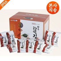 광천 왕후 조양맛김 맛있는 재래 조미 식탁 도시락김 40봉, 40, 11