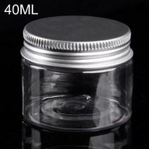 보관함 정리용품 투명 플라스틱 병 및 뚜껑 빈 화장품 용기 메이크업 박스 여행용 30ml 40ml 50ml 60ml 80ml 100ml 120ml 200ml 250ml, [08] 40ML