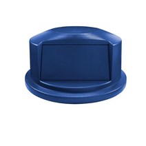 Rubbermaid Commercial Products BRUTE 쓰레기통 돔 뚜껑 그레이 199.2L(55갤런) 189.2L(55갤런) 쓰레기통과 호환 가능 35655558, 44 gallon, Blue