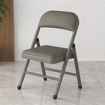 접이식 등받이 의자 철제 쿠션 체어 회의실 사무실, 20. 올 그레이 마카롱 칼라