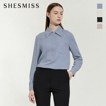 쉬즈미스 하프 버튼 다운 셔츠 블라우스 SWWBLM41030