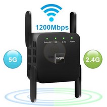 lte 라우터 리피터 와이파이 신호 증폭기 5G 어댑터 확장기 장거리 부스터 가정용 범위 증가, CHINA_2.4G 5G Black | EU 플러그