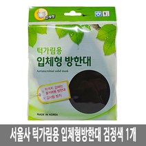 서울사 턱가림용 입체형 방한대 성인용, 검정