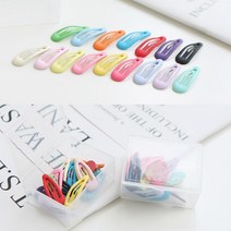 무광 컬러 미니미니 3cm 16개 똑딱핀 세트