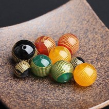 대비주 경전 원석 악세사리 불교 팔찌 만들기 팔찌 공예 DIY 재료 악세사리 부자재, 빨강