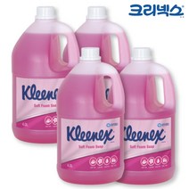 크리넥스 핸드워시 폼 솝 그린플로럴향 4L x 4개 - 2023968EA, 1, 본상품선택