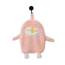 [굿즈트리]펭귄즈 주방 핸드타월(핑크), 옵션선택