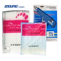 [유니스몰] 오성정밀화학 핫멜트 글루건심 600g 1봉 (손소독제 동봉), 소형(7~8mm) 600g 1봉